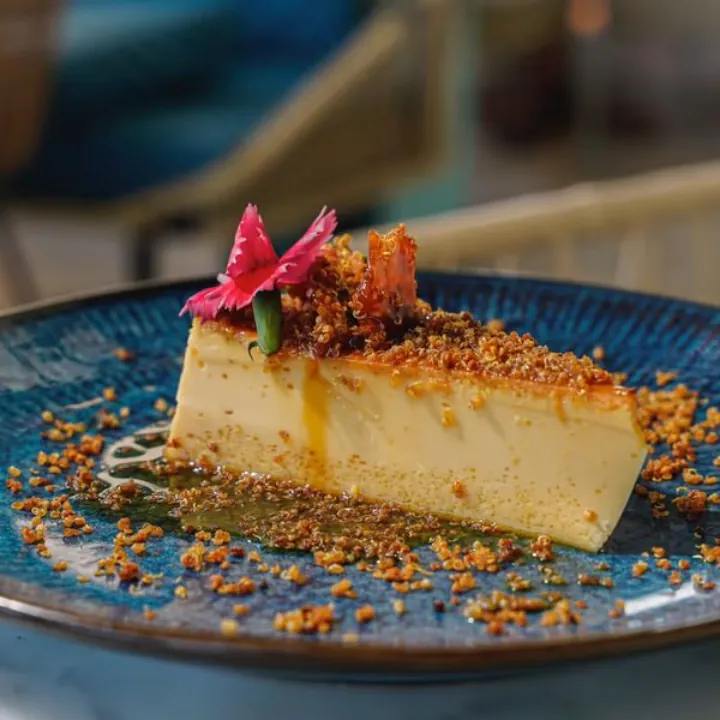 Flan de Caramelo y Quinua