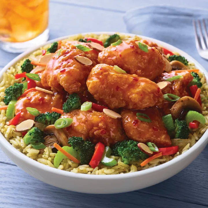 CRISPY ORANGE CHICKEN BOWL