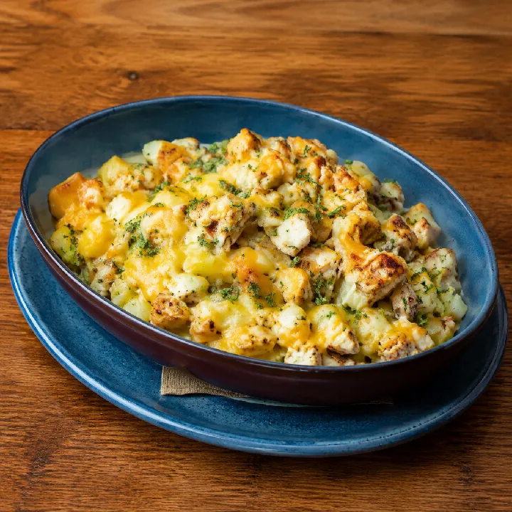 GRILLED CHICKEN & SPINACH ALFREDO BOWL