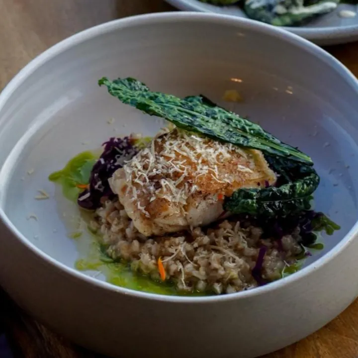 PESCADO EN CREMOSO DE CEBADA 