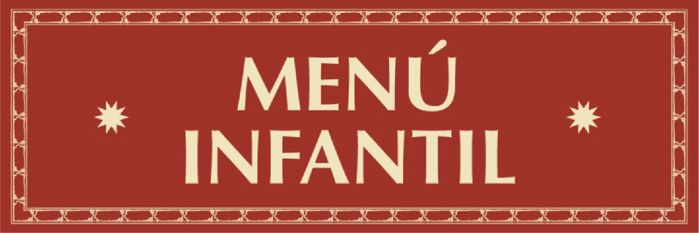 MENÚ INFANTIL