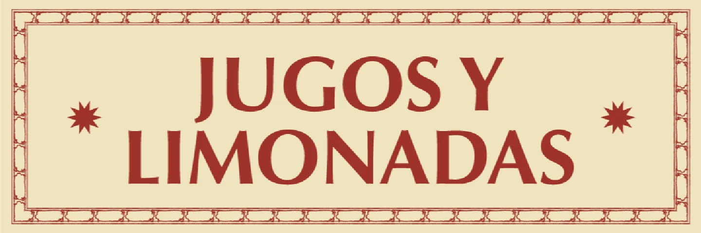 JUGOS Y LIMONADAS