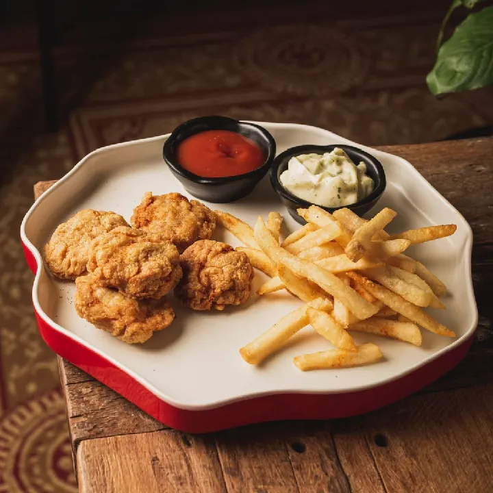 Nuggets de pollo apanado