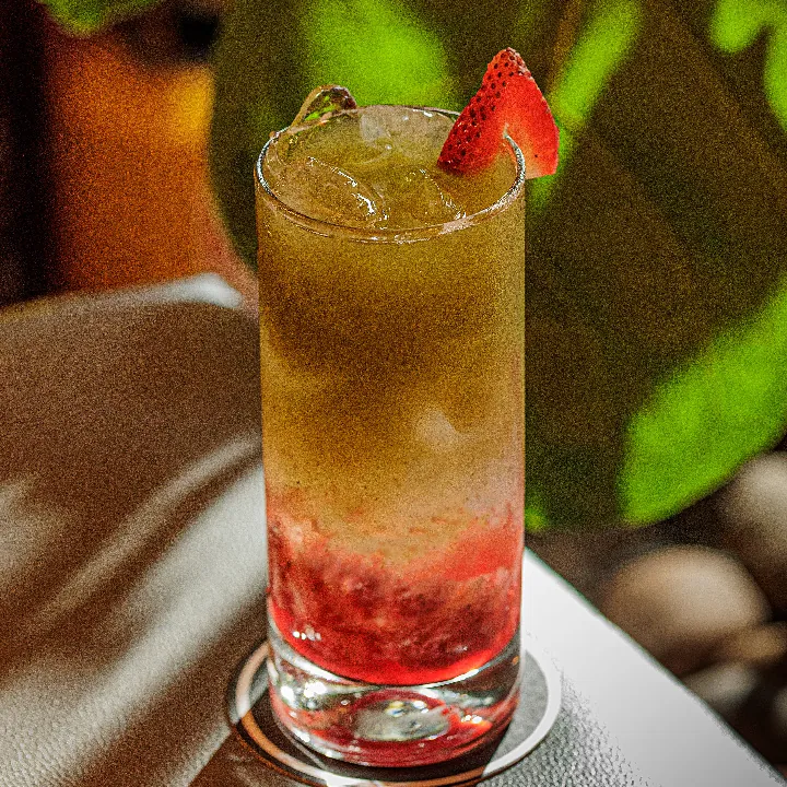 Strawberry Matcha Tonic