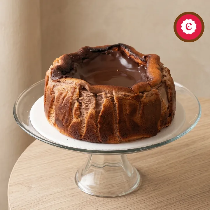 Tarta de Queso Vasca de Chocolate