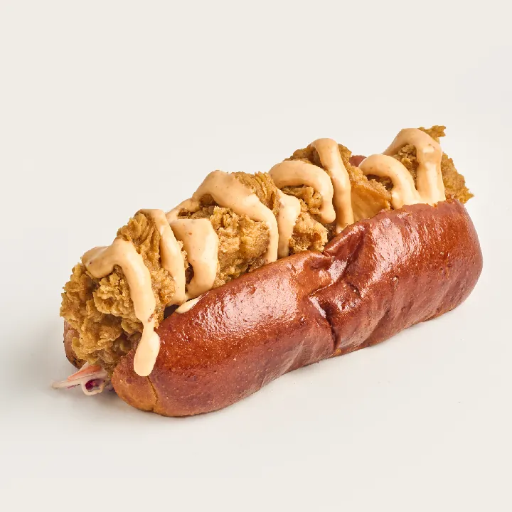Crispy chicken dog