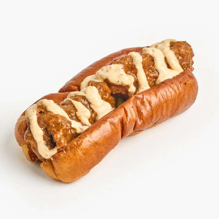 Buffalo crispy chicken dog