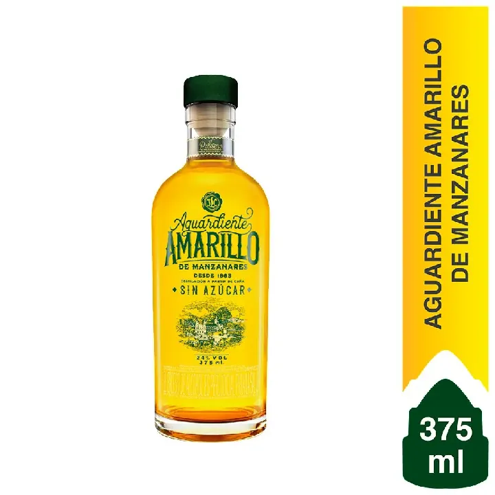 Media de Aguardiente Amarillo