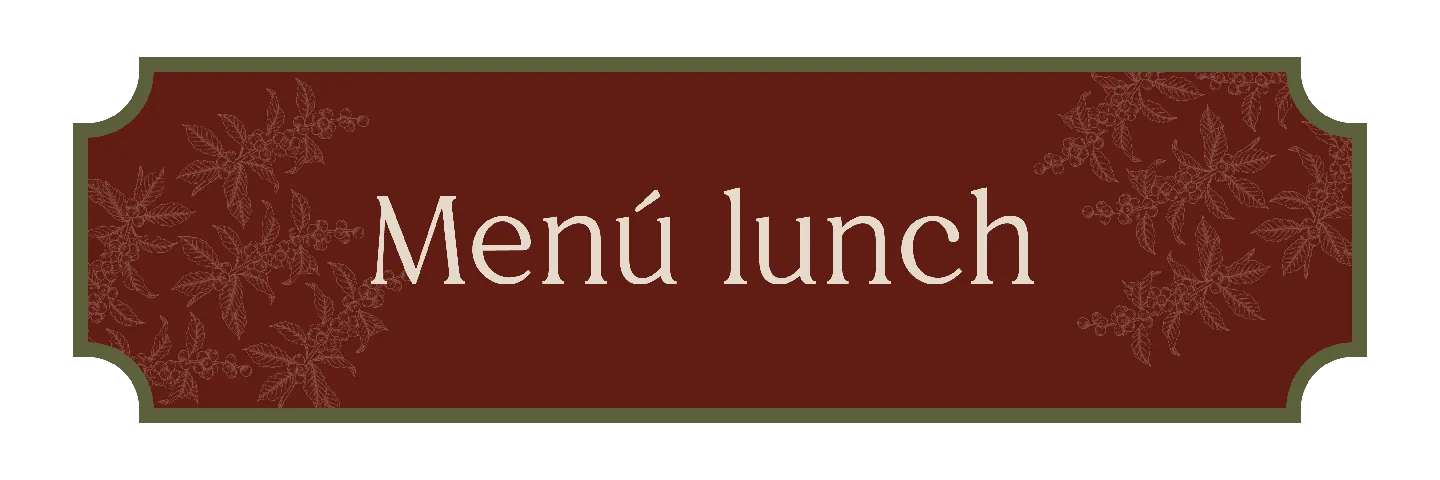 Menú lunch 