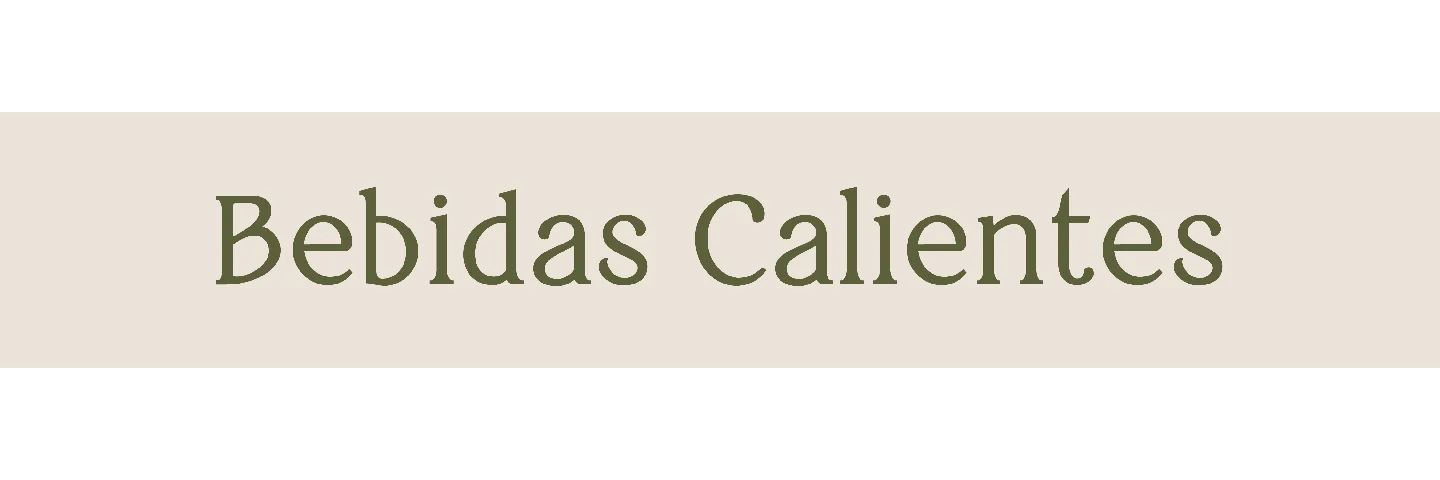 BEBIDAS CALIENTES