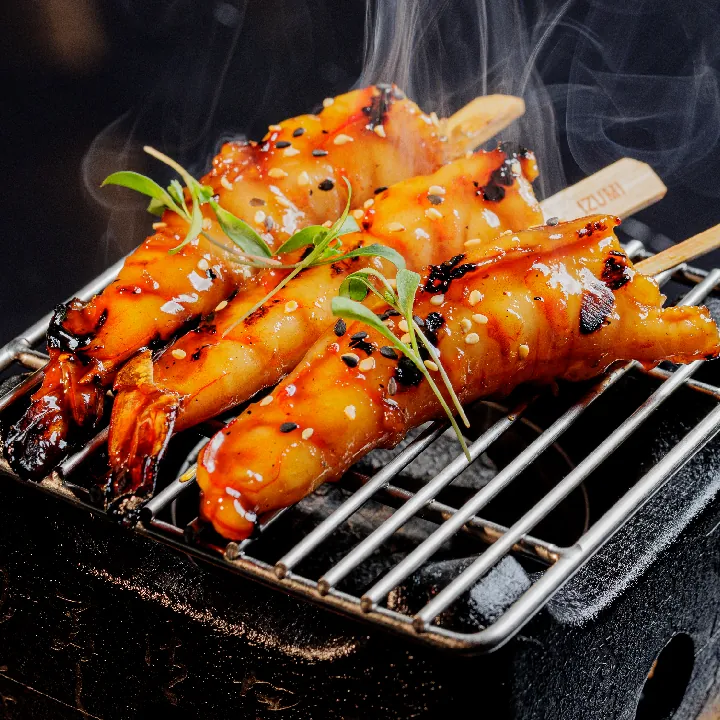 Yakitori de Langostinos