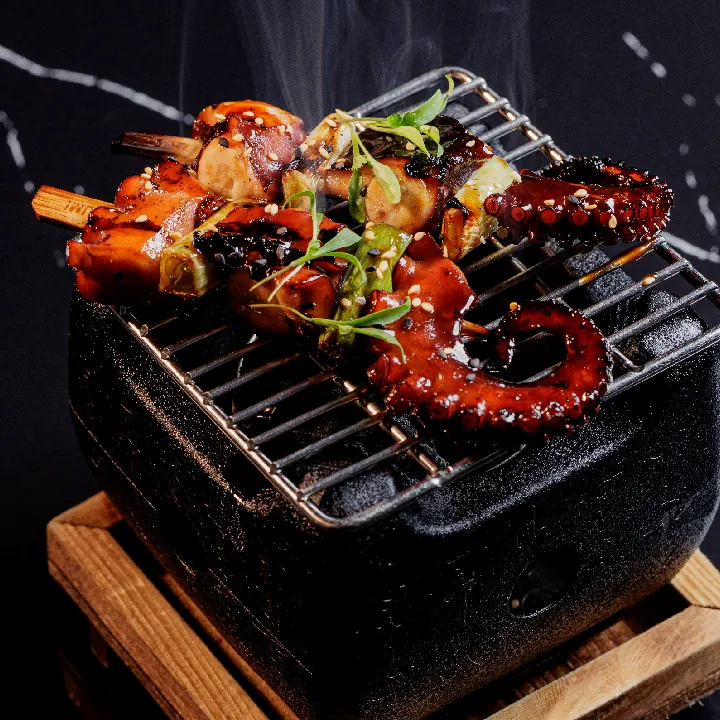 Yakitori de Pulpo
