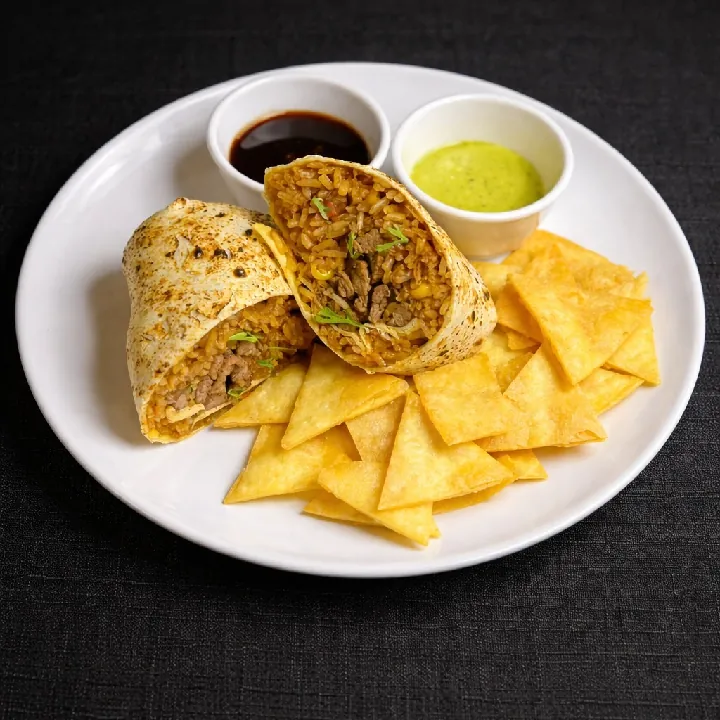 BURRITO DE LOMO SALTADO