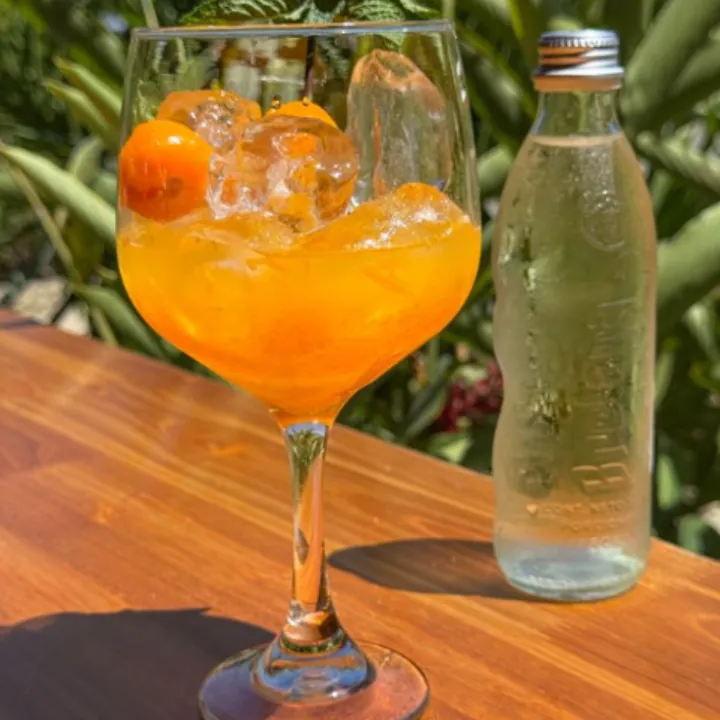 soda de uchuva y naranja 