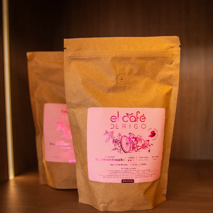 bolsa de café bourbon Rosado
