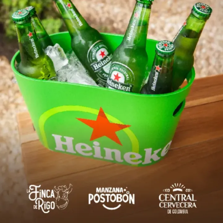 Cubetazo de cerveza Heineken 