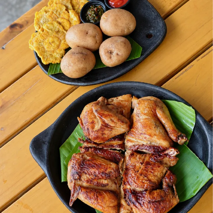 Pollo entero asado