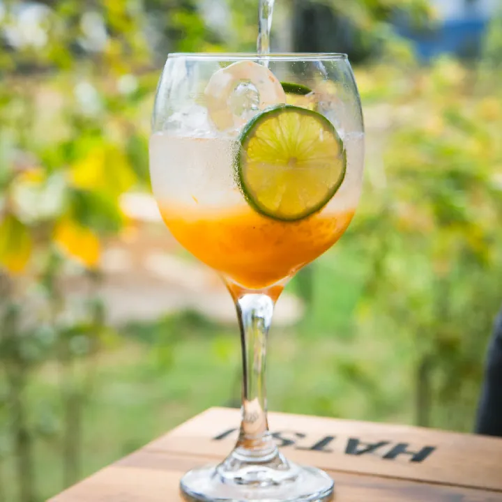 Soda de uchuva y naranja