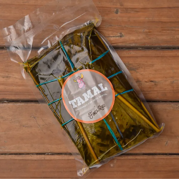 ¡Tamal amarrado con seda dental!