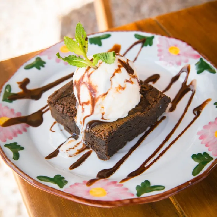 Brownie con Helado