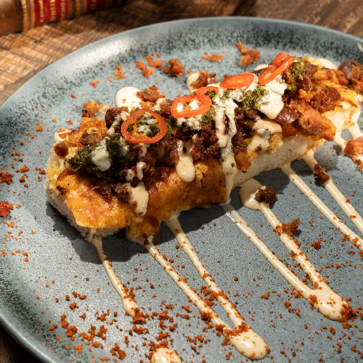 TOSTADA DE CHORIZO