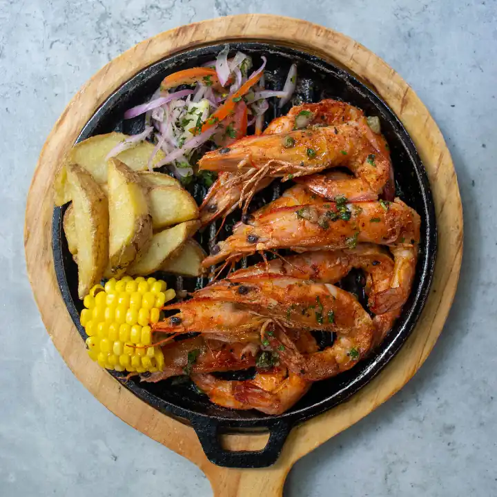 Gambas a la parrilla