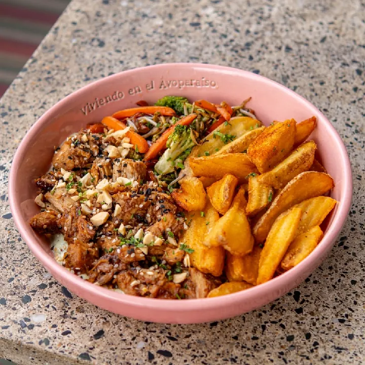 Bowl de pollo agridulce copia