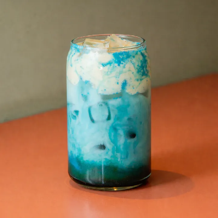 Blue Latte Frío