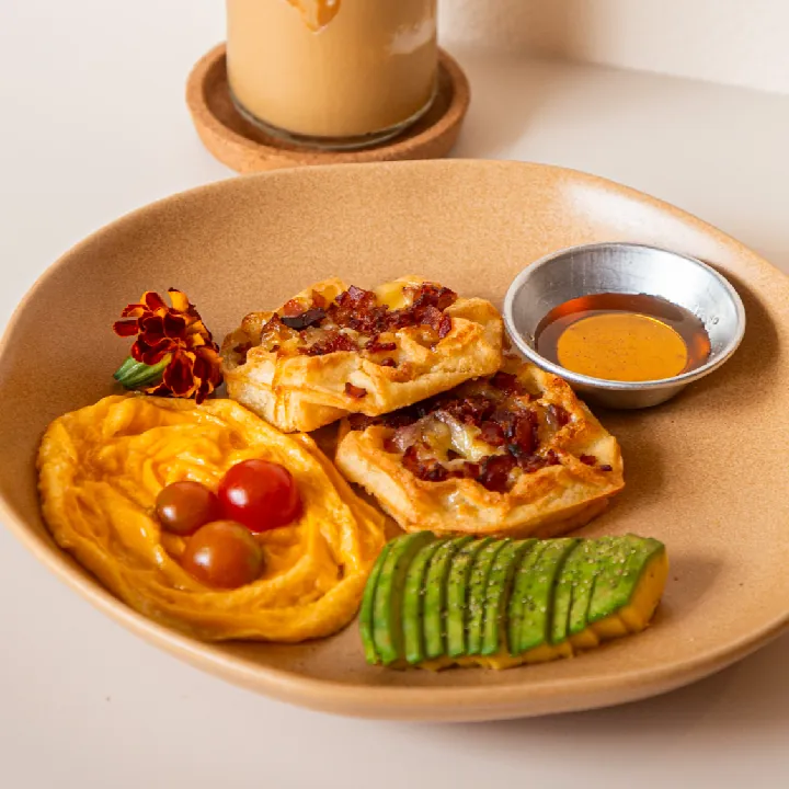 Waffles de Yuca y Queso