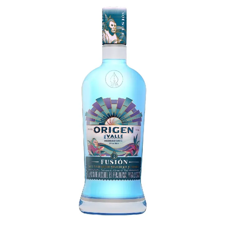 BOTELLA DE AGURDIENTE ORIGEN AZUL