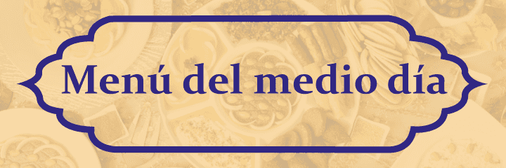 Menú del Medio Dia