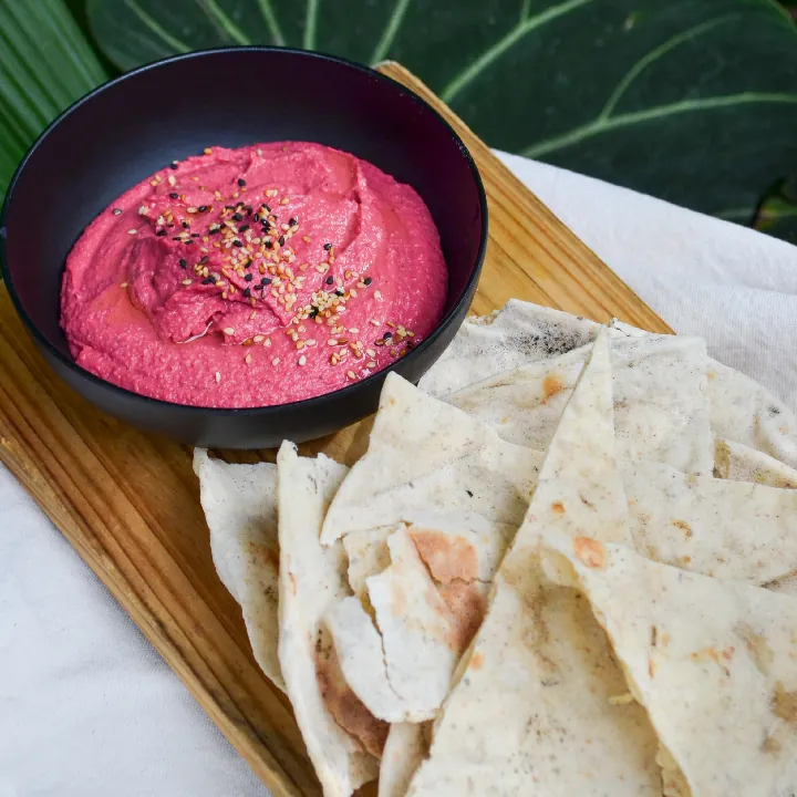 Hummus de remolacha