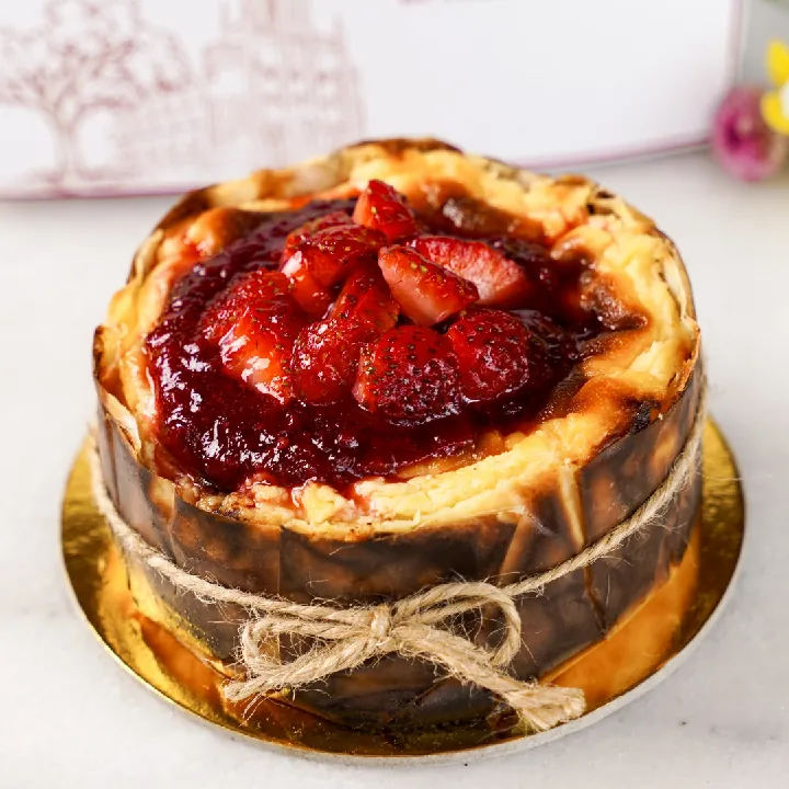 Tarta vasca frutos rojos