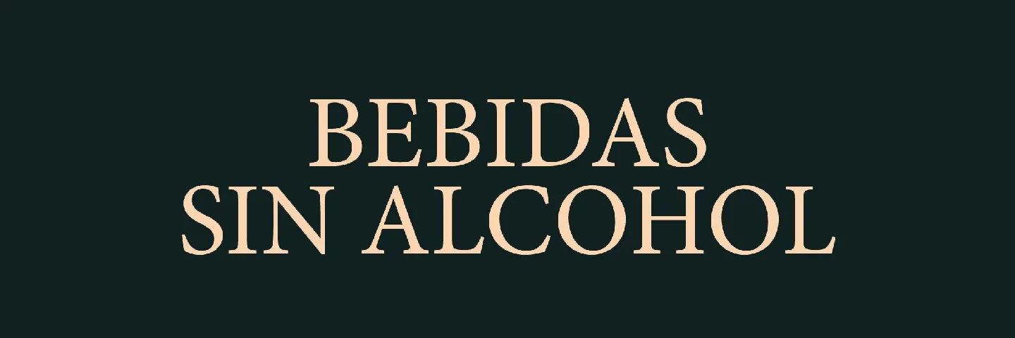 BEBIDAS SIN ALCOHOL