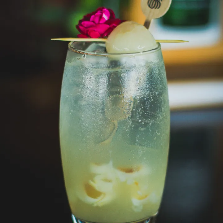 Soda saborizada de lychees