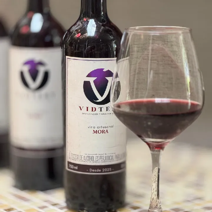 Vino artesanal de Mora