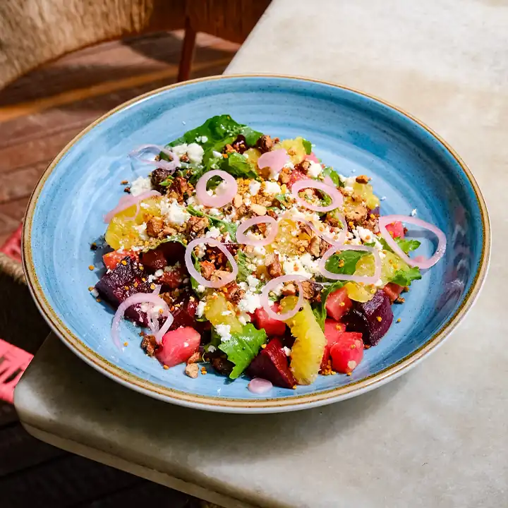 ENSALADA DE REMOLACHAS, FETA Y SANDÍA