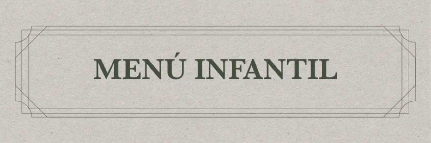 Menú Infantil