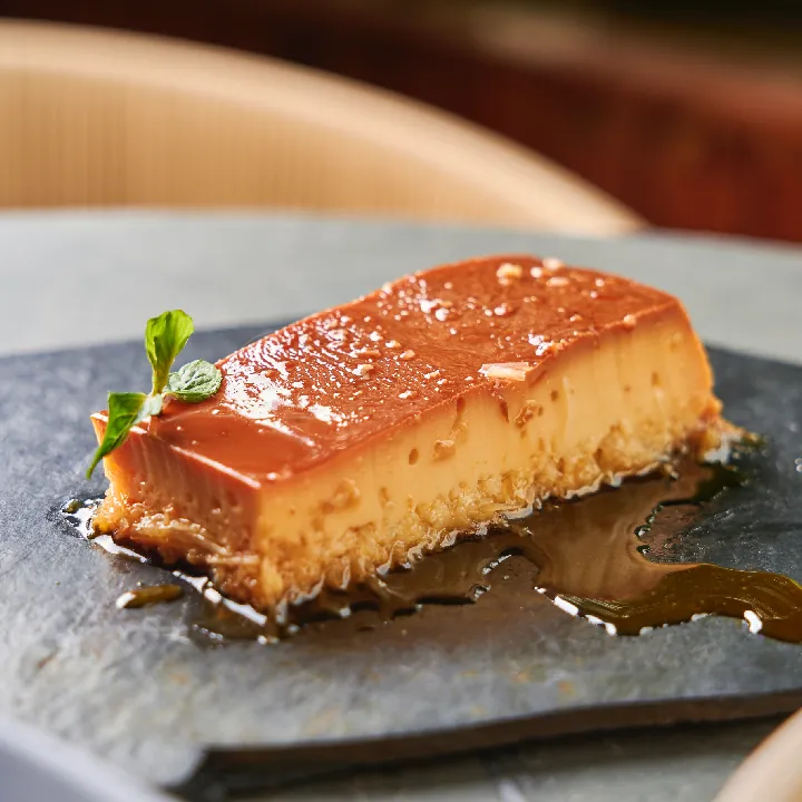 FLAN DE COCO Y CARAMELO