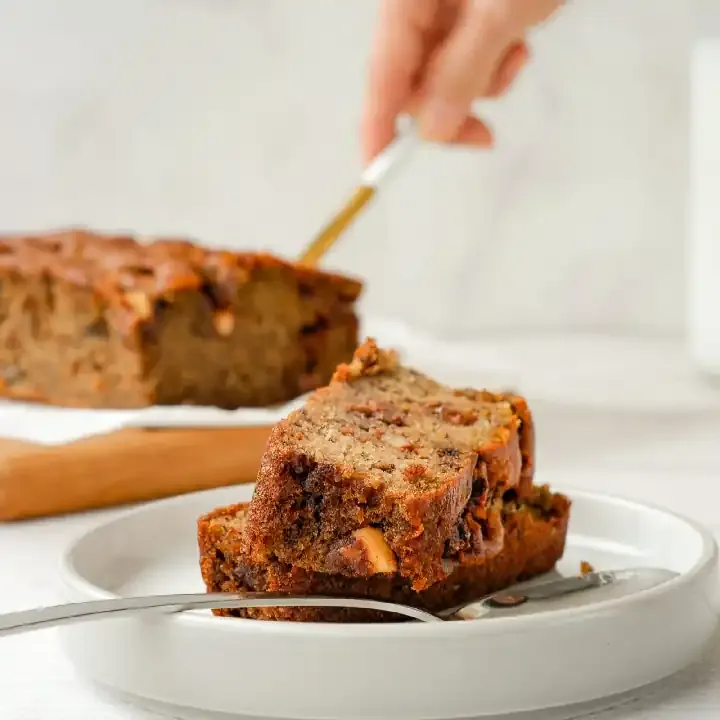 PAN DE BANANO Y NUEZ GLUTEN FREE