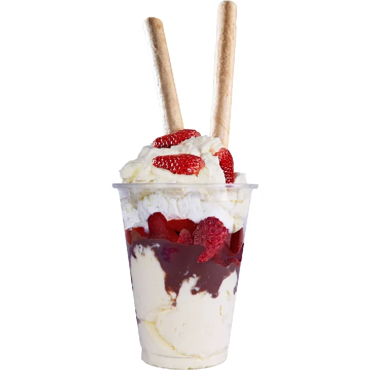 CHOCO FRESAS CON HELADO
