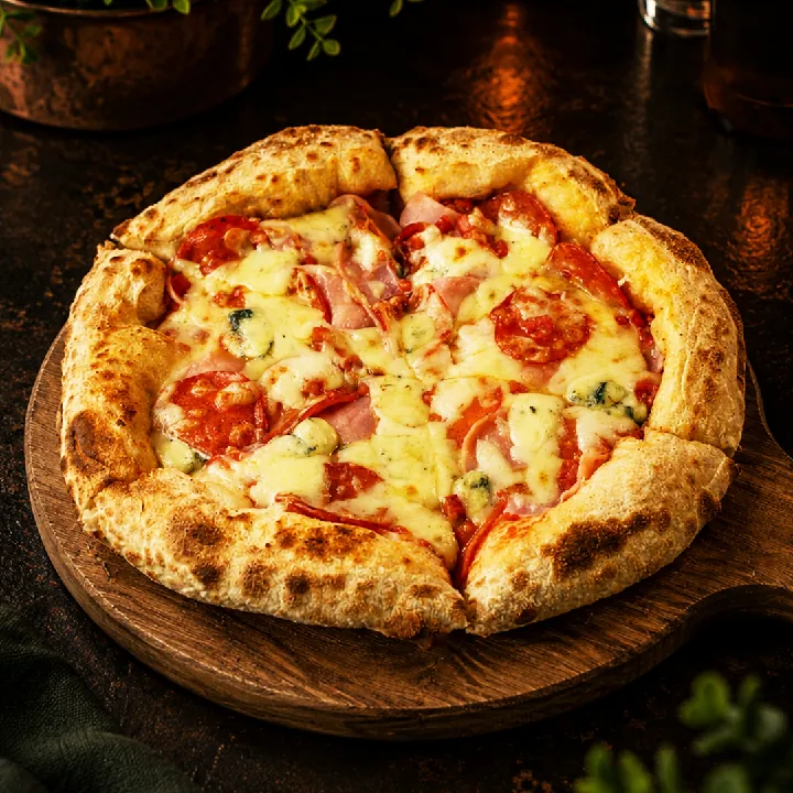 PIZZA MEAT LOVERS BLUE