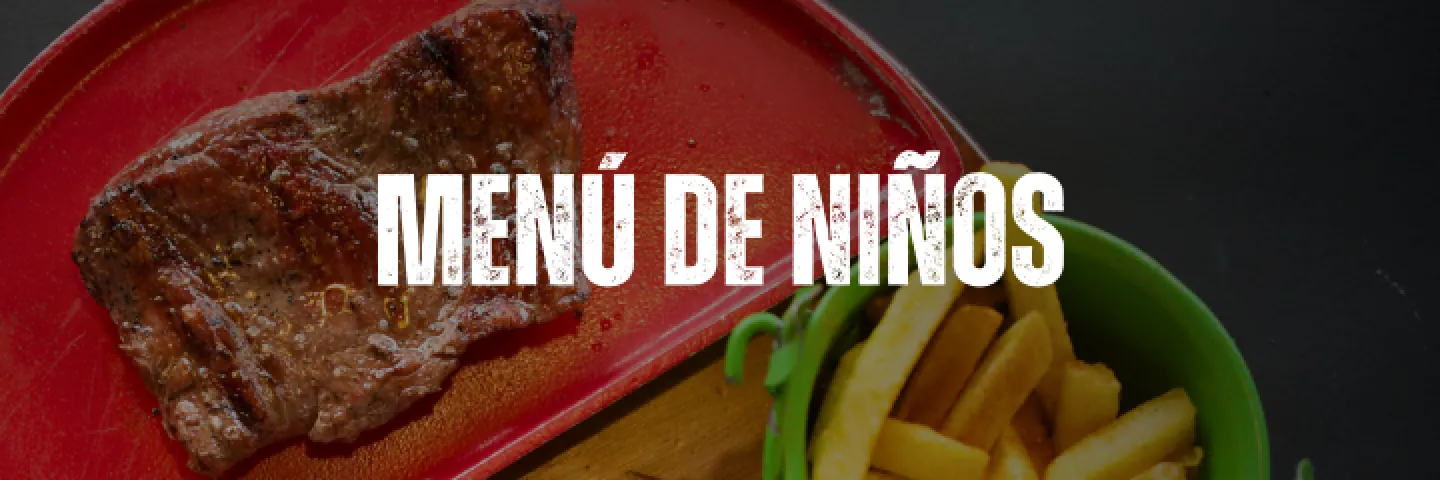 MENÚ DE NIÑOS