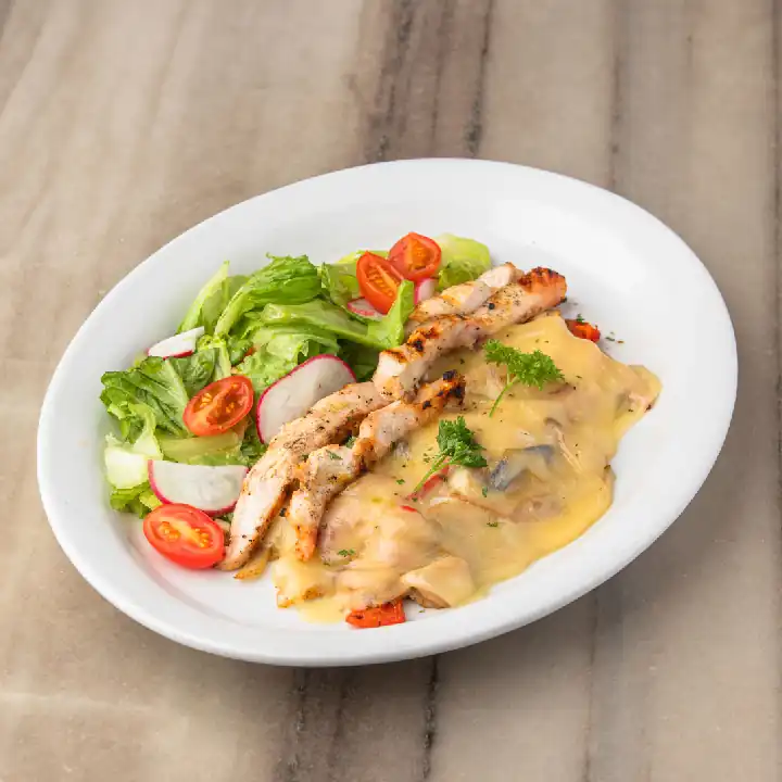 VEGETALES CON POLLO AL GRILL