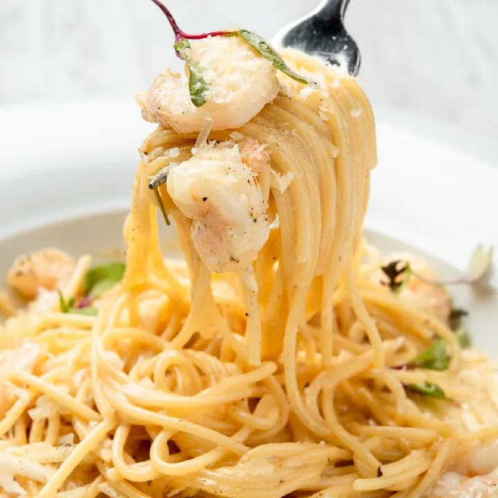 CACIO E PEPE E GAMBERI