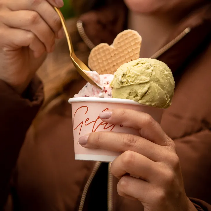 Gelato gourmet o de temporada