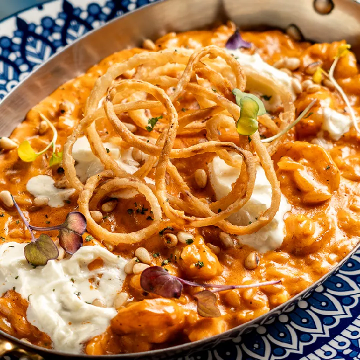 ORZO CON CAMARONES