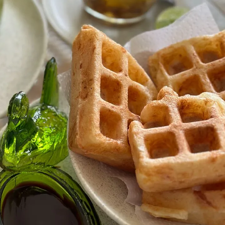 Waffles de yuca