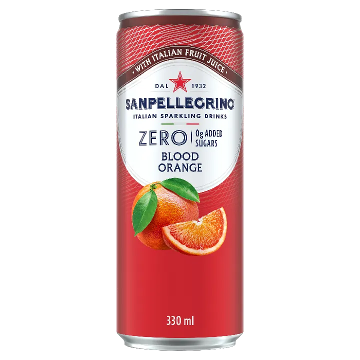 San Pellegrin Naranja Roja Zero 