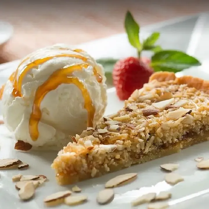 Coconut Pie with Ice Cream